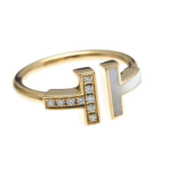 TIFFANY Authentic 18k Gold Diamond Ring - Picture 2 of 10